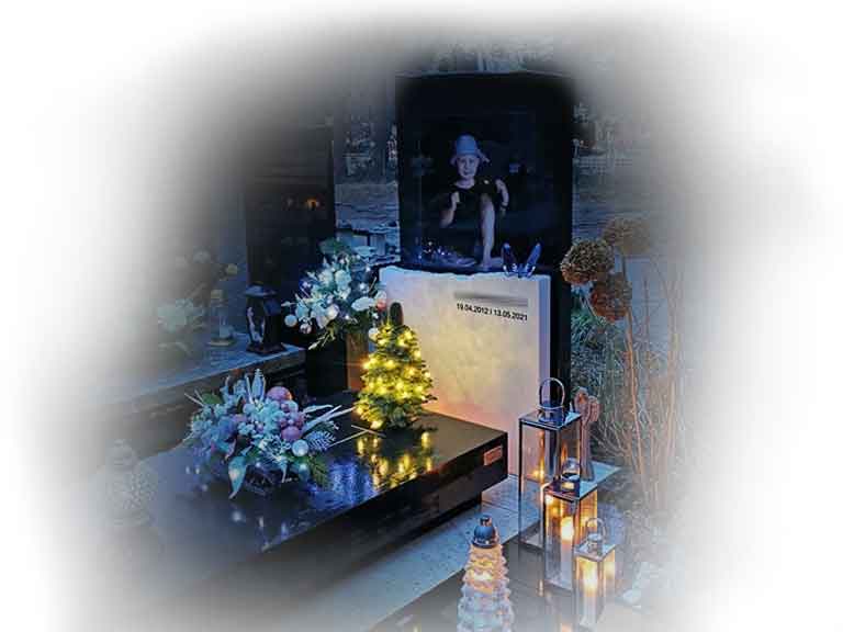 Stroiki na nagrobek na Boże Narodzenie