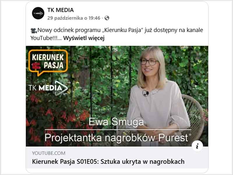 Kierunek Pasja projektantka nagrobków