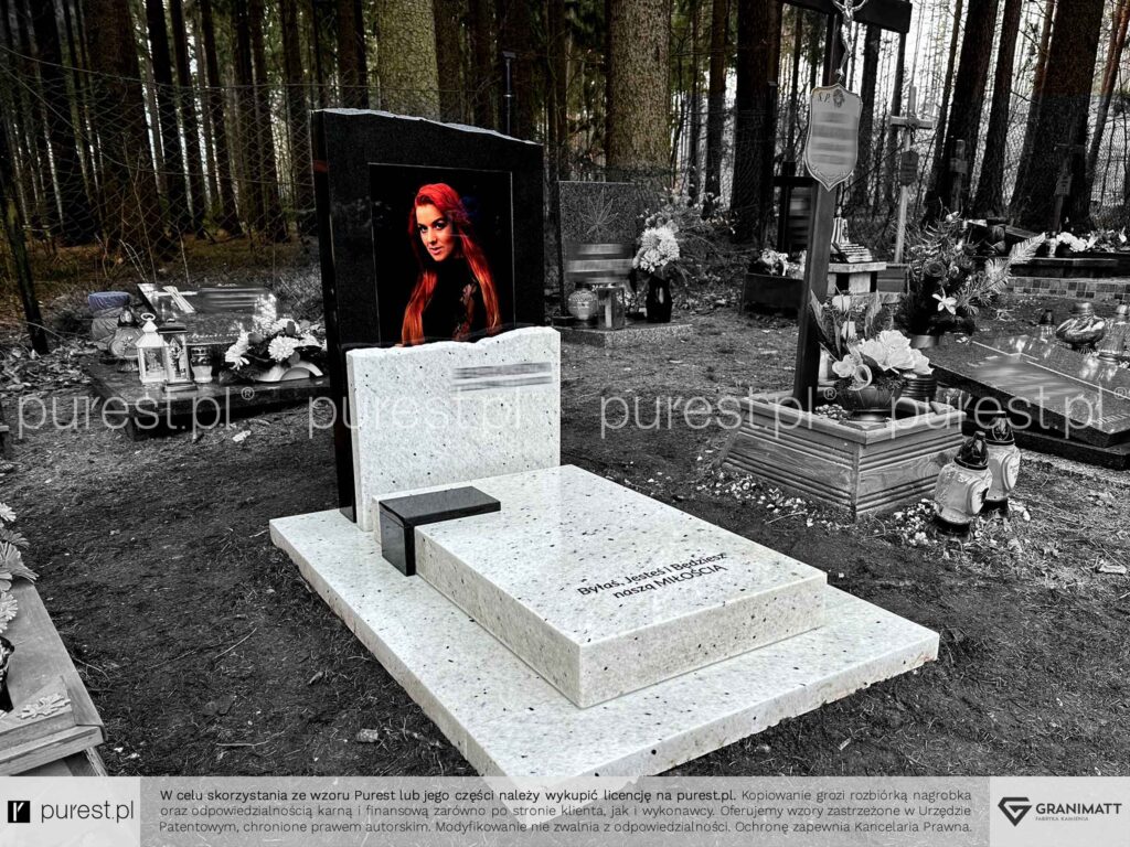 nagrobek ze zdjęciem