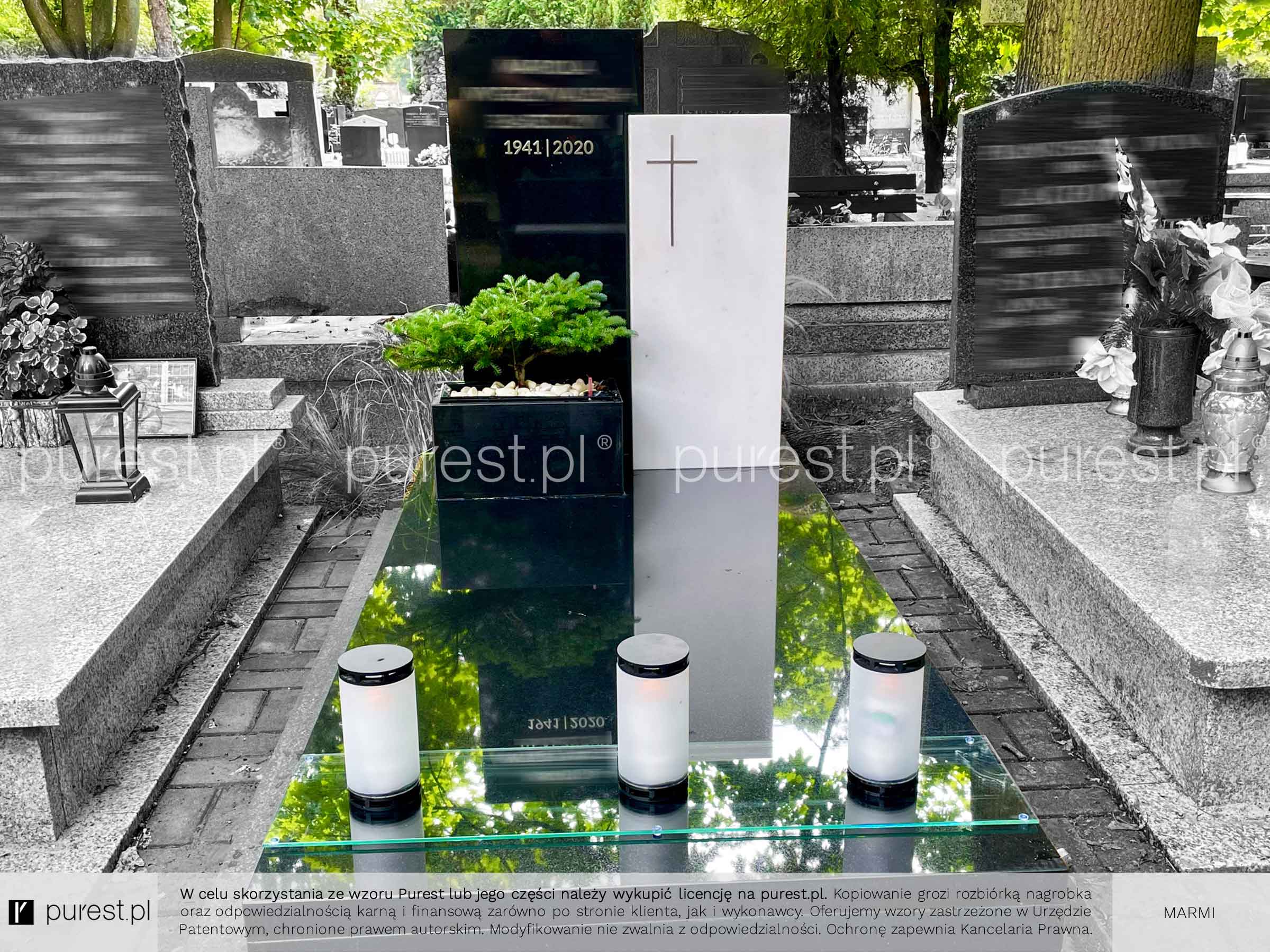 granit czy marmur na pomnik, litery ze stali na nagrobek